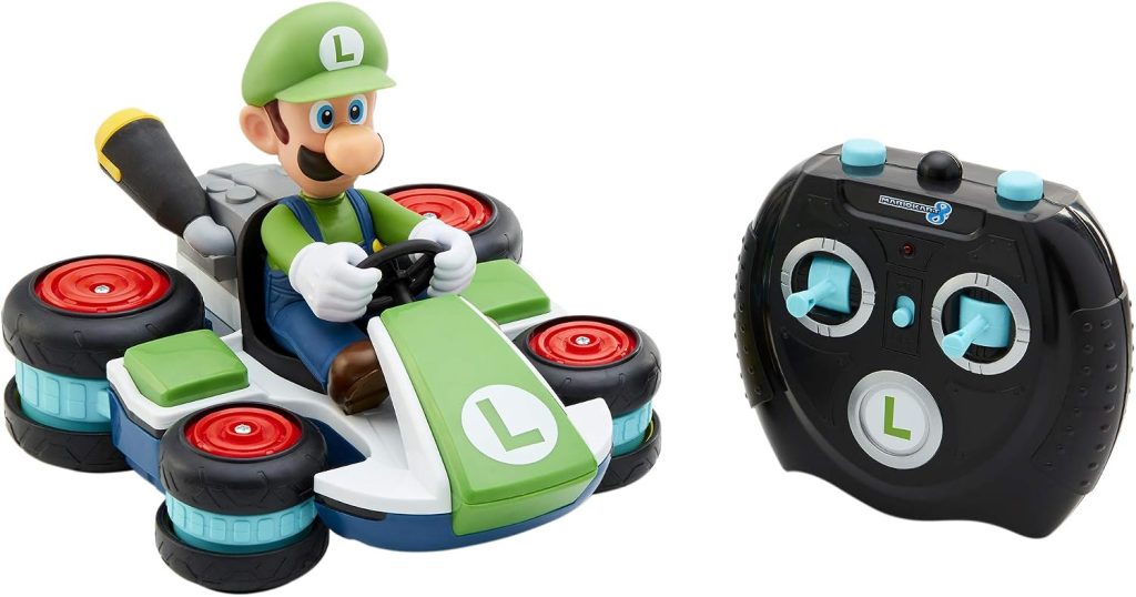 Nintendo Mario Kart 8 Luigi Mini Anti-Gravity Rc Racer 2.4Ghz, with Full Function Steering Create 360 Spins, Whiles & Drift!Up to 100′. Range – for Kids Ages 4+