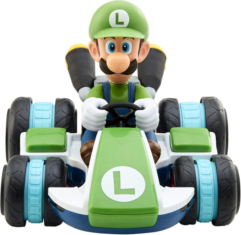 Nintendo Mario Kart 8 Luigi Mini Anti-Gravity Rc Racer 2.4Ghz, with Full Function Steering Create 360 Spins, Whiles & Drift!Up to 100′. Range – for Kids Ages 4+