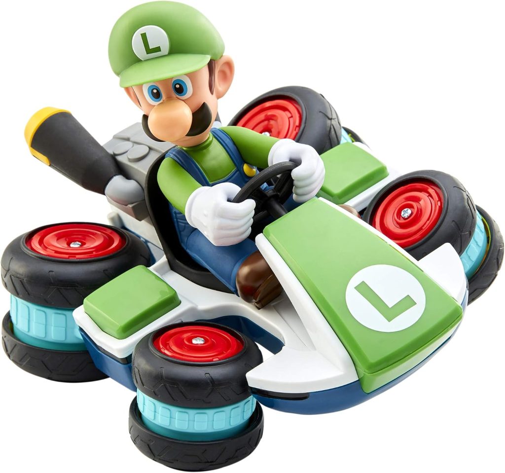 Nintendo Mario Kart 8 Luigi Mini Anti-Gravity Rc Racer 2.4Ghz, with Full Function Steering Create 360 Spins, Whiles & Drift!Up to 100′. Range – for Kids Ages 4+