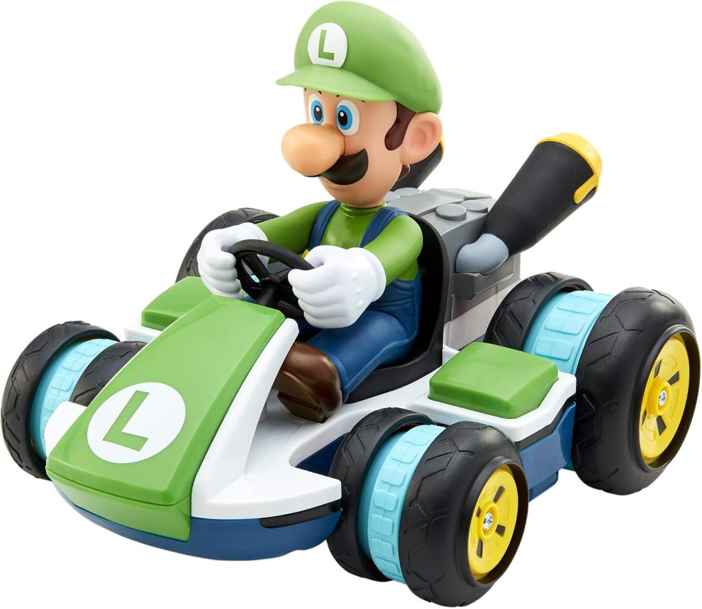 Nintendo Mario Kart 8 Luigi Mini Anti-Gravity Rc Racer 2.4Ghz, with Full Function Steering Create 360 Spins, Whiles & Drift!Up to 100′. Range – for Kids Ages 4+