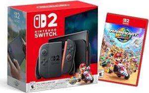 Nintendo Switch 2 + Mario Kart World Bundle with Bonus HDMI Cable & Screen Cleaning Cloth