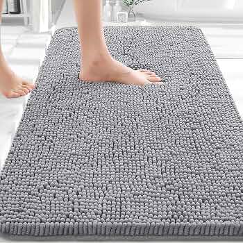 OLANLY Bathroom Rugs 30×20, Extra Soft Absorbent Chenille Bath Rugs