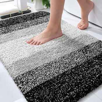OLANLY Bathroom Rugs Mat 30×20, Extra Soft Absorbent Microfiber Bath Rugs