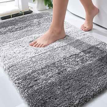 OLANLY Bathroom Rugs Mat 30×20, Extra Soft Absorbent Microfiber Bath Rugs