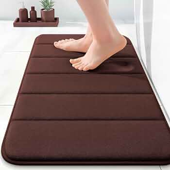 OLANLY Memory Foam Bath Mat 24×16, Super Soft and Absorbent Bathroom Rugs