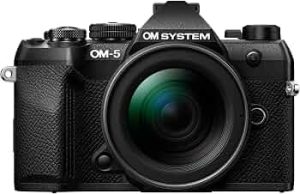 OM SYSTEM OM-5 Mark II BLK w/M.ZUIKO Digital ED 12-45mm F4.0 PRO KIT Compact Light Weight Weather Sealed 4K Video Camera Best for Outdoor Travel