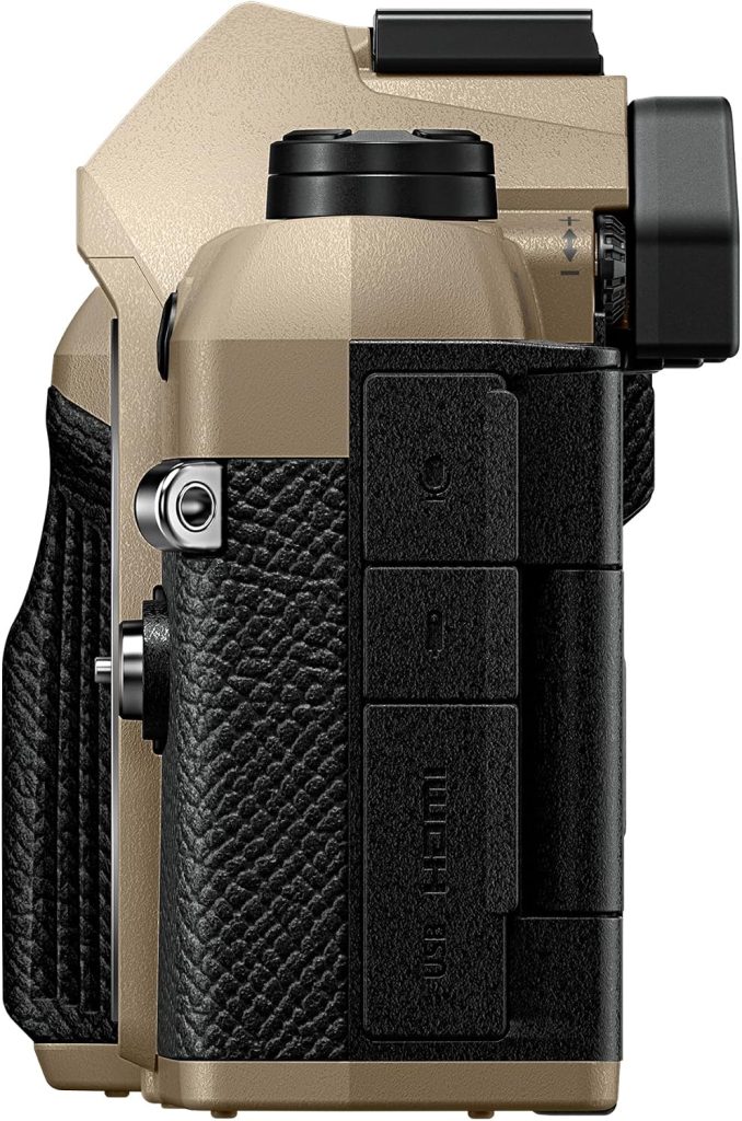 OM SYSTEM OM-5 Mark II Body Sand Beige Compact Light Weight Weather Sealed 4K Video Camera Best for Outdoor Travel