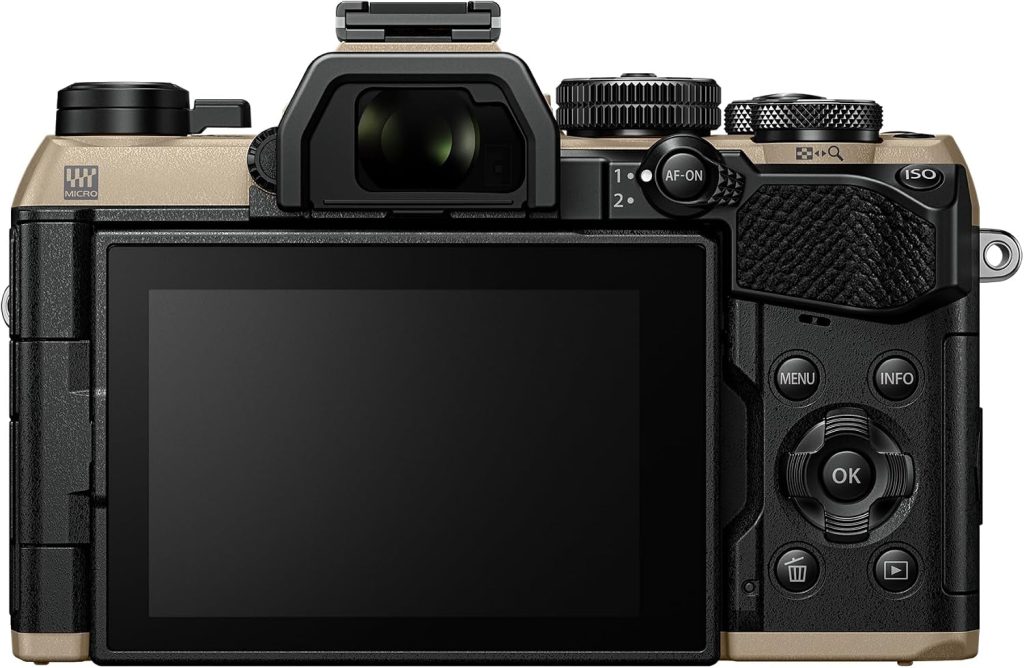 OM SYSTEM OM-5 Mark II Body Sand Beige Compact Light Weight Weather Sealed 4K Video Camera Best for Outdoor Travel