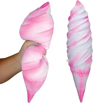 ORB Easy Sqweezy Jumbo Pink Ice Cream Squishy Toy – Squish and Squeeze