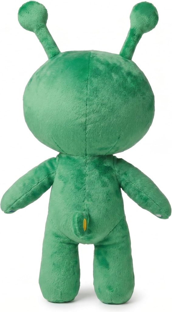 OSOCU 13.5in Adorable Green Alien Plush Toy | Ultra-Soft Stuffed Figure | Great for Home & Room Decoration | Ideal Birthday/Halloween for All Genders | a Must-Have for Sci-Fi Lovers