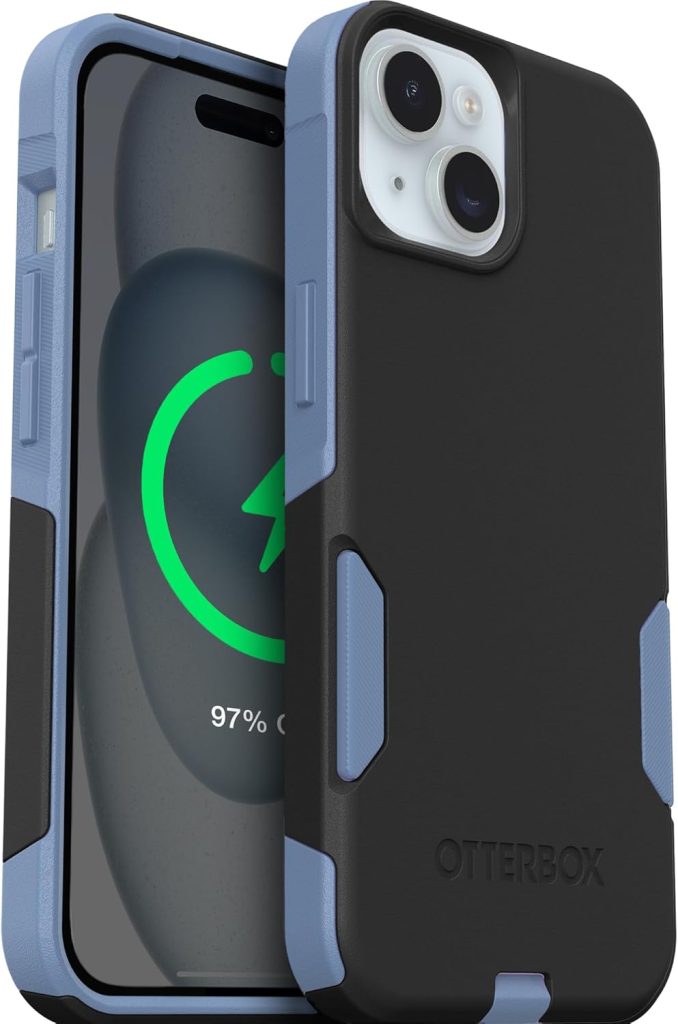 OtterBox iPhone 17e, 16e, 15, 14, 13 Commuter Series Case – Black & Blue