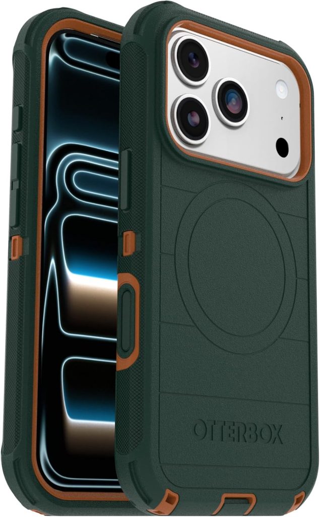 OtterBox iPhone 18/17 Pro Defender Pro Series Case – Green Intrigue