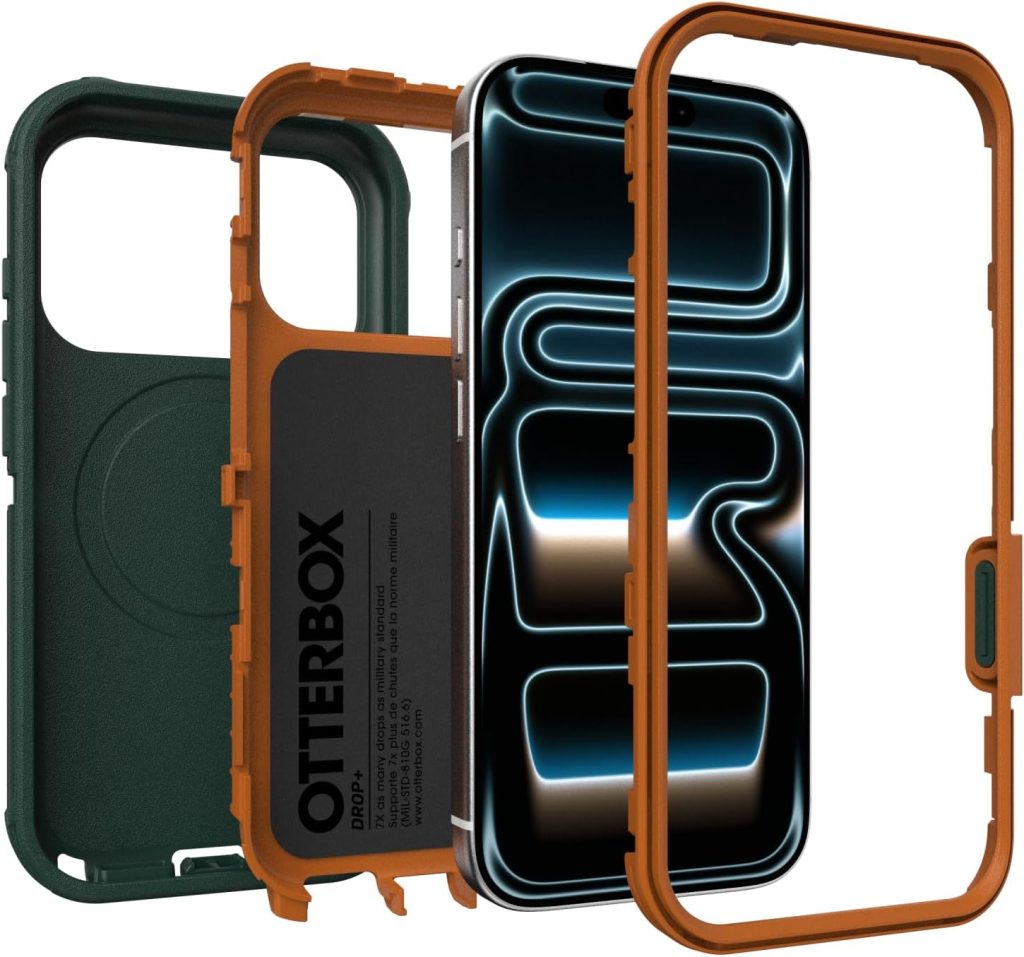 OtterBox iPhone 18/17 Pro Defender Pro Series Case – Green Intrigue