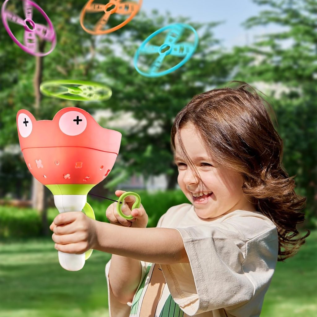 Outside Toys for Kids Ages 4-8 – Manual Capture Catching Game with 24 Discs