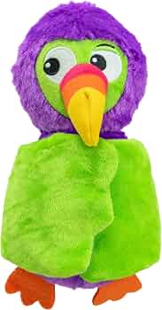 Outward Hound by Nina Ottosson Hide-Ablez Plush Dog Puzzle with Treat Ball, Toucan, Multicolored