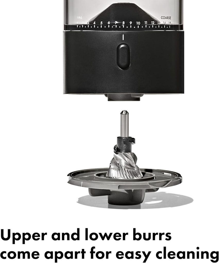 OXO Brew Compact Conical Burr Electric Coffee Bean Grinder – 50g Capacity