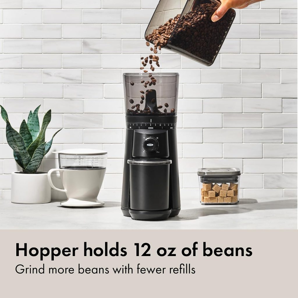 OXO Brew Conical Burr Electric Coffee Bean Grinder – 12 Oz, Matte Black
