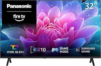 Panasonic S65 Series (2026 Model) 32-inch QLED Full HD Smart Fire TV, Vivid QLED+, HDR10, Dolby Audio, Bluetooth Audio – TV-32S65CPS