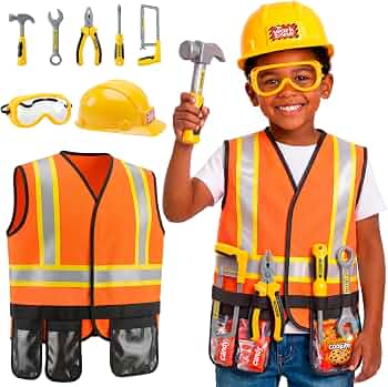 Pandapop Kids Tool Set, Toddler Dress Up Toys, Gifts for Boys & Girls 3 4 5
