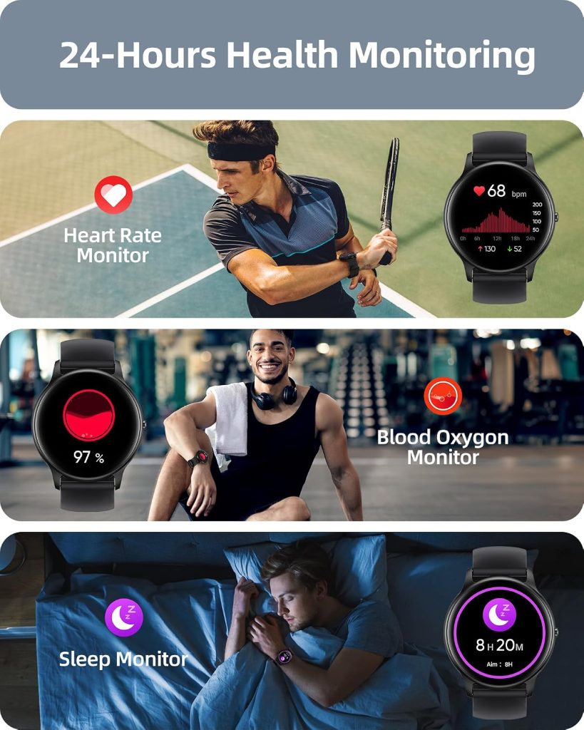 Parsonver Smart Watch for Men Women(Answer/Make Calls), Fitness Tracker