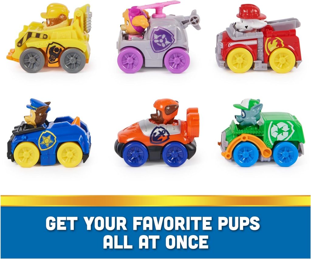 PAW Patrol Pup Squad Racers 6-Piece Vehicle Gift Set