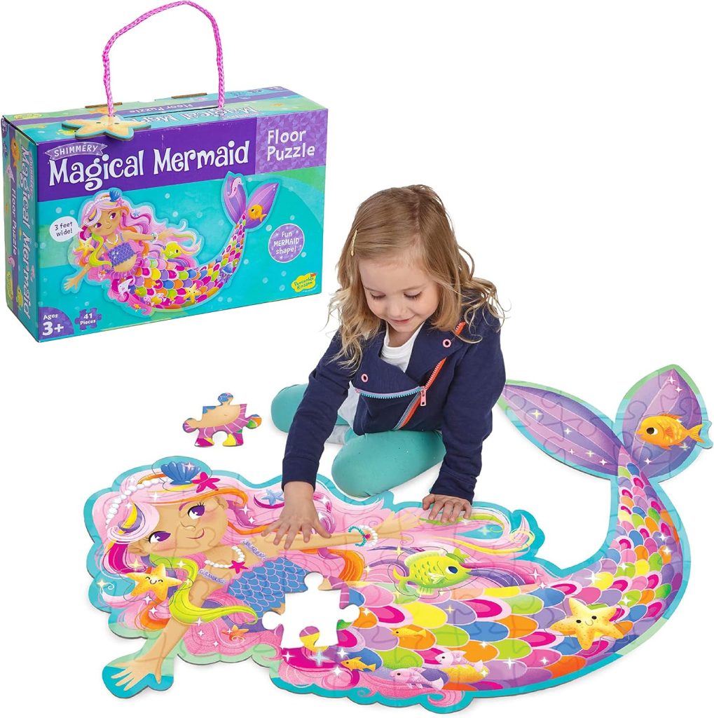 Peaceable Kingdom Jumbo Mermaid Floor Puzzle 41 Pieces