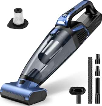 Pet Hair Handheld Vacuum Cordless: 20000PA Rechargeable Car Vacuum Cleaner