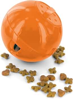 PetSafe Slimcat Feeder Ball Cat Toy, Orange