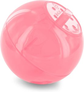 PetSafe Slimcat Feeder Ball Cat Toy, Pink