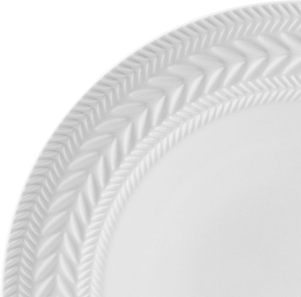 Pfaltzgraff Josephine 24-Piece White Porcelain Dinnerware Set