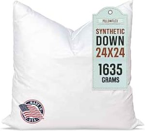 Pillowflex Synthetic Down Pillow Insert 24×24 in – Karate Chop Pillow