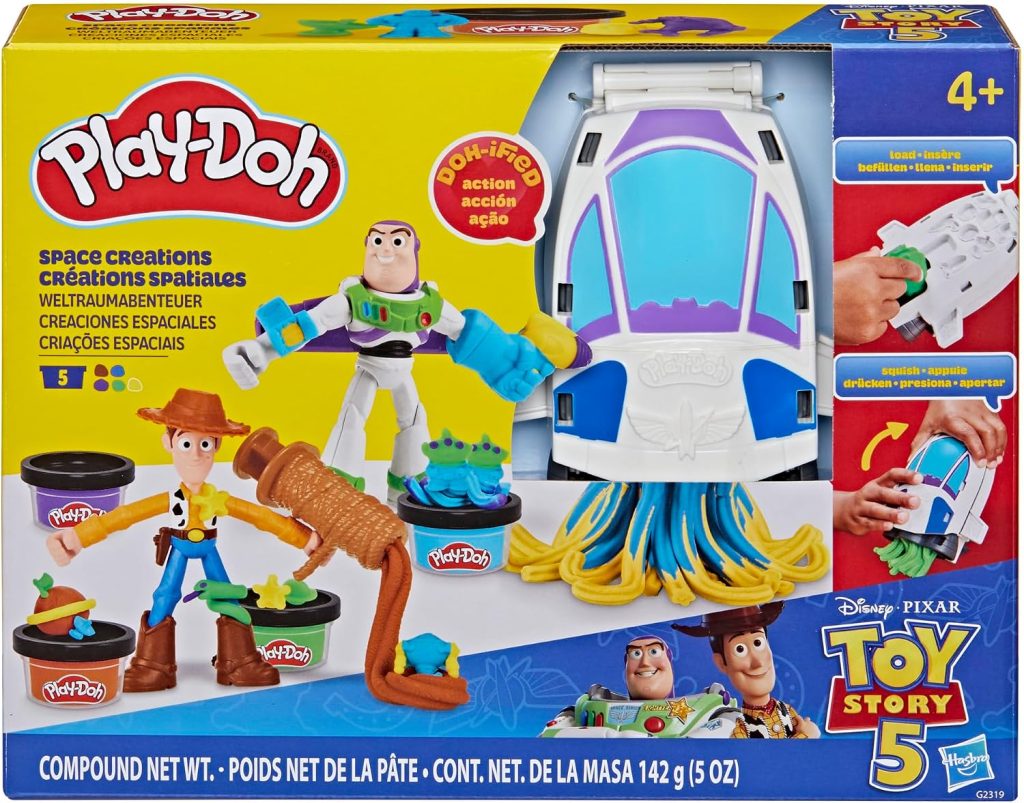 Play-Doh Toy Story 5 Space Creations Playset, Arts & Crafts, Disney Toys for Kids 4+