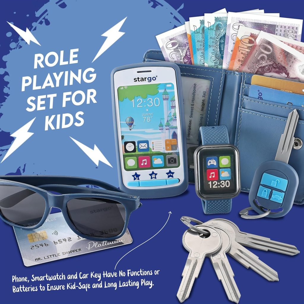 Play Wallet for Boys Toys for 3 4 5 Year Old Boys, Great Boys Gift Ages 3-5