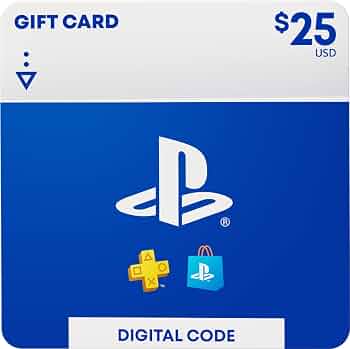 PlayStation Store Gift Card – $25 Digital Code