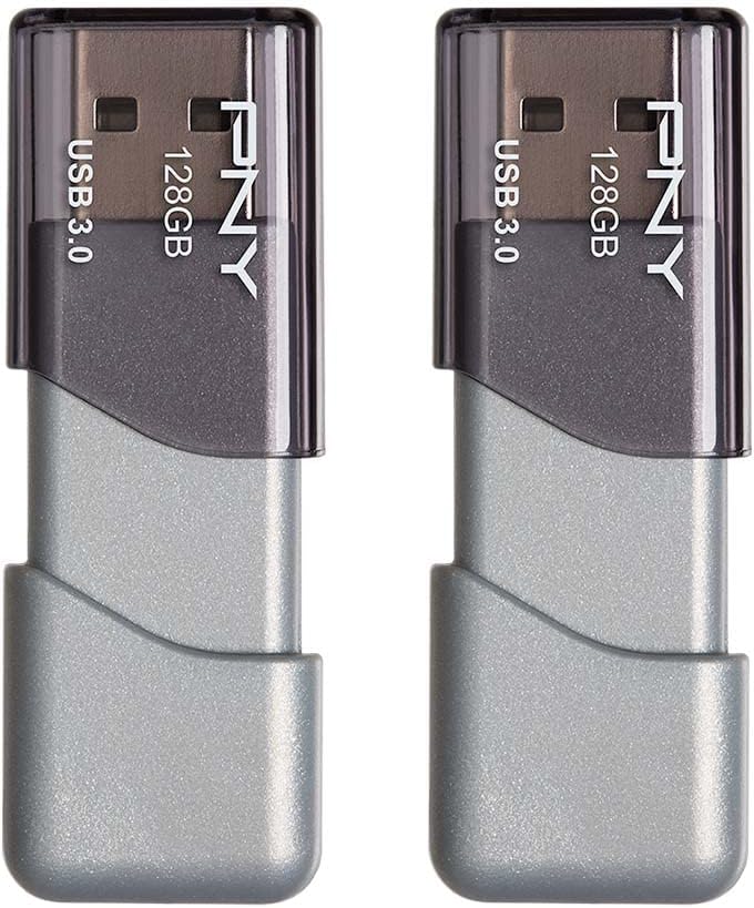 PNY 128GB Turbo Attaché 3 USB 3.0 Flash Drive 2-Pack​