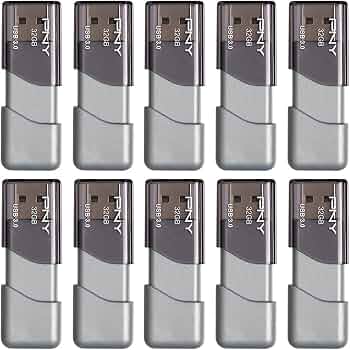 PNY 32GB Turbo Attaché 3 USB 3.0 Flash Drive 10-Pack​