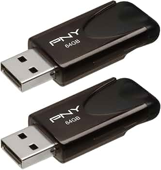 PNY 64GB Attaché 4 USB 2.0 Flash Drive 2-Pack