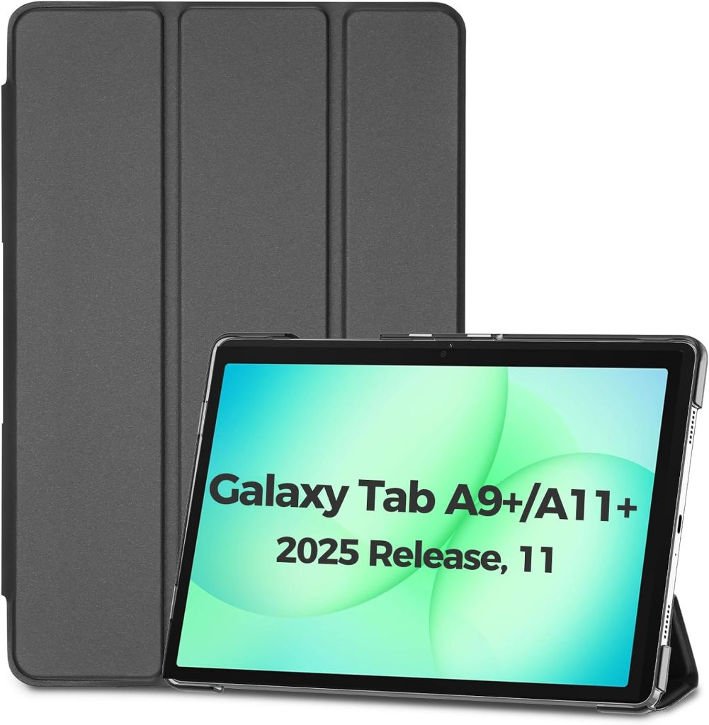 ProCase for Galaxy Tab A11+/A9+ 11”Slim Case -Black