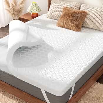Queen Size Memory Foam Mattress Topper Medium Firm for Pressure Relief