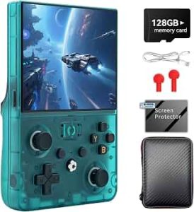 R36MAX 2 Retro Handheld Game Console, 4.5″ IPS HD Display
