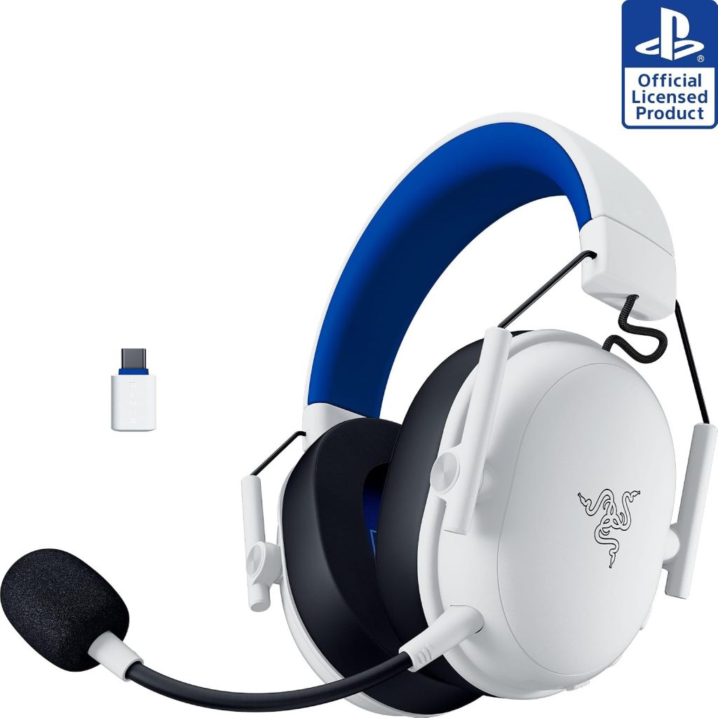 Razer BlackShark V3 X HyperSpeed Wireless PS5 Gaming Headset, White