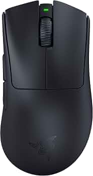 Razer DeathAdder V3 Pro Wireless Gaming Mouse, 63g, 90 Hr Battery, Black