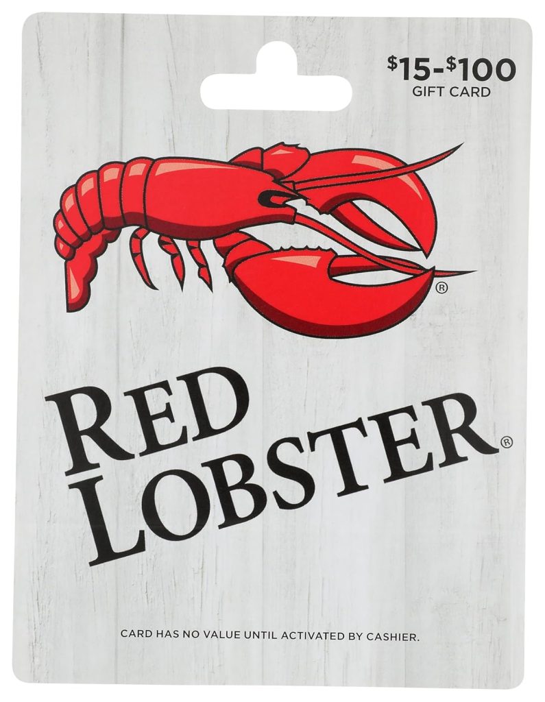 Red Lobster Physical Gift Card – $50