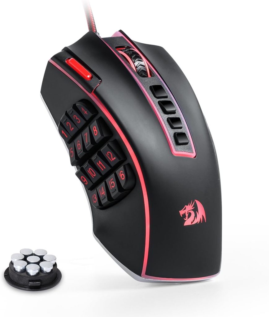 Redragon M913 Wireless RGB MMO Gaming Mouse 16000 DPI Remapping Keys