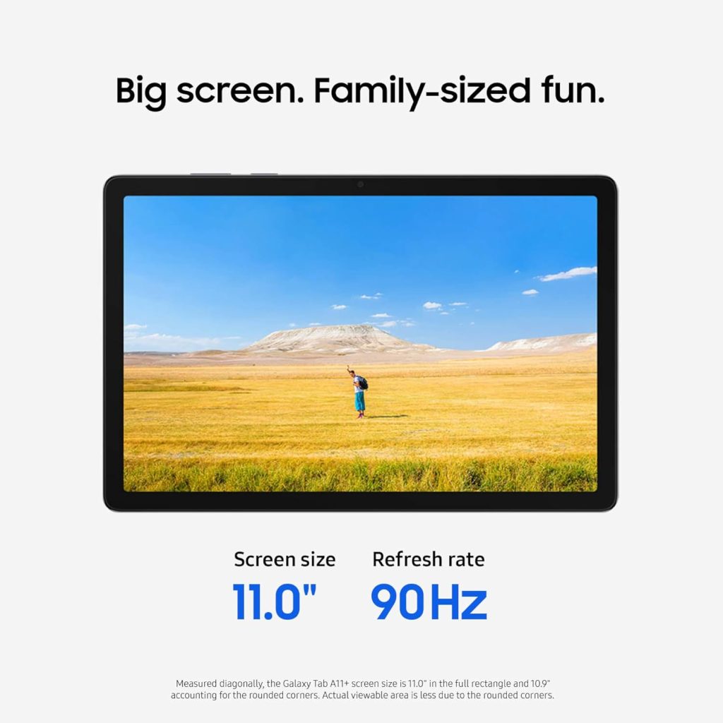 Samsung Galaxy Tab A11+ 8GB RAM, 256GB Storage, AI Assist, Slim Light, Gray