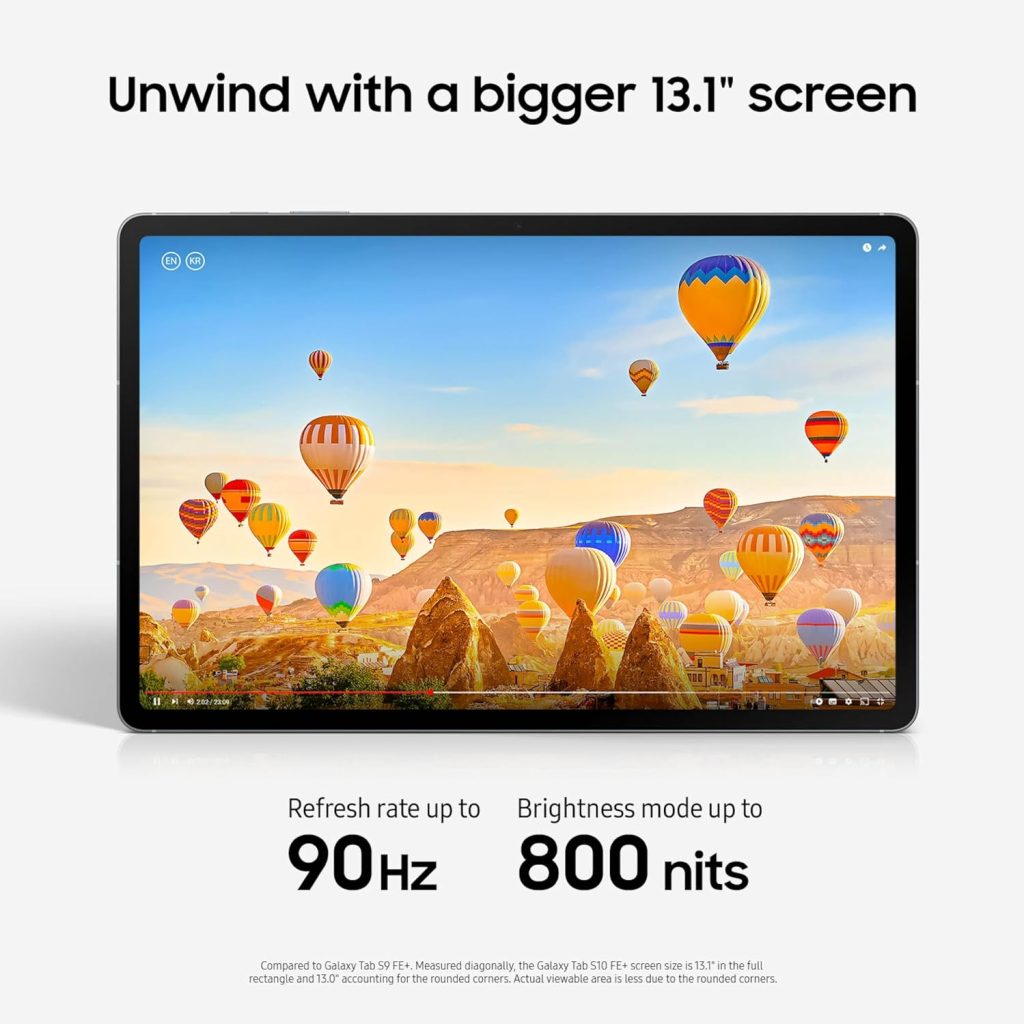 Samsung Galaxy Tab S10 FE+ 13.1” 256GB WiFi Android Tablet, Silver