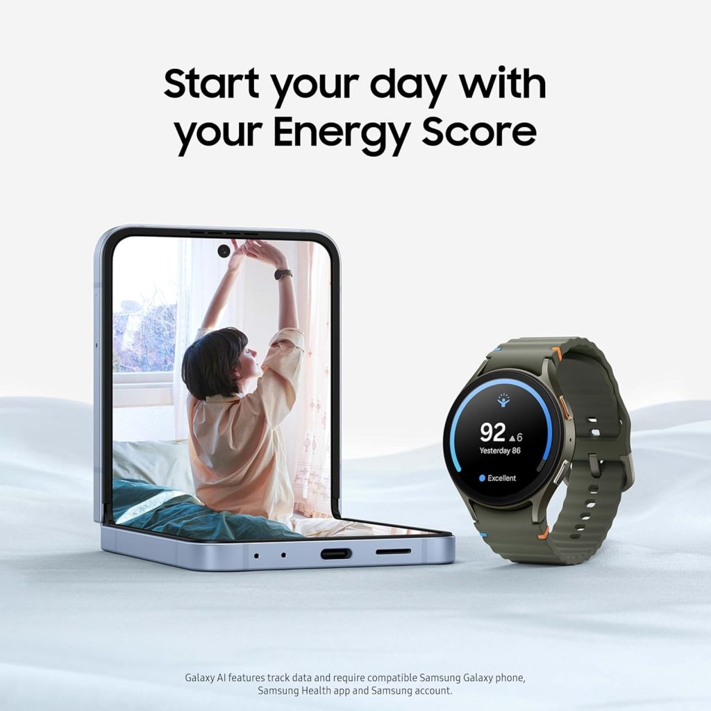 Samsung Galaxy Watch 7 40mm Bluetooth AI Smartwatch w/Energy Score, Wellness Tips, Heart Rate Tracking, Sleep Monitor, Fitness Tracker, 2024, Green (US Version, 1Yr Manufacturer Warranty)
