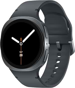 Samsung Galaxy Watch 8 40mm Bluetooth Smartwatch, Cushion Design, Quick Button, Sleep Coaching, Now Bar, Running Coach, Energy Score, Graphite [US Version, Amazon Exclusive 2Yr Warranty]