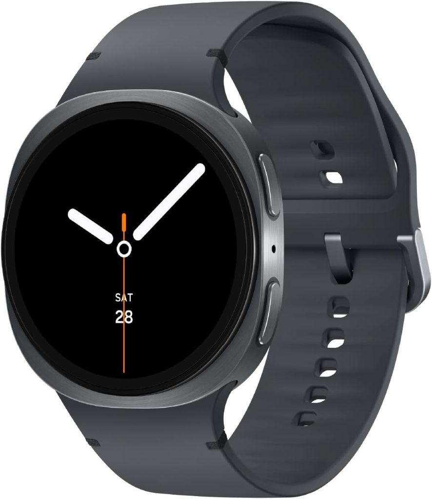 Samsung Galaxy Watch 8 44mm Bluetooth Smartwatch, Cushion Design, Rotating Bezel, Quick Button, Sleep Coaching, Now Bar, Running Coach, Energy Score,Graphite (US Version,Amazon Exclusive 2Yr Warranty)