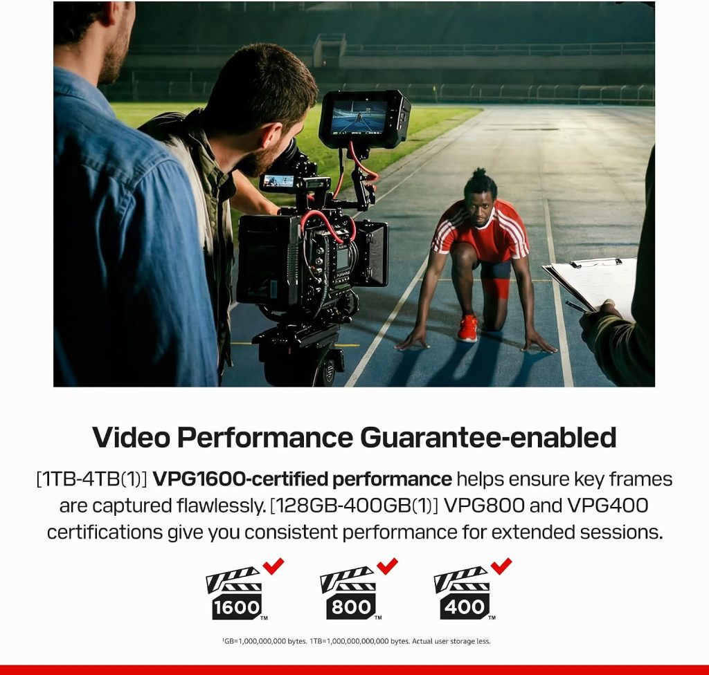 SANDISK 128GB Extreme PRO CFexpress 4.0 Type B, Up to 3700 MB/s Read Speeds